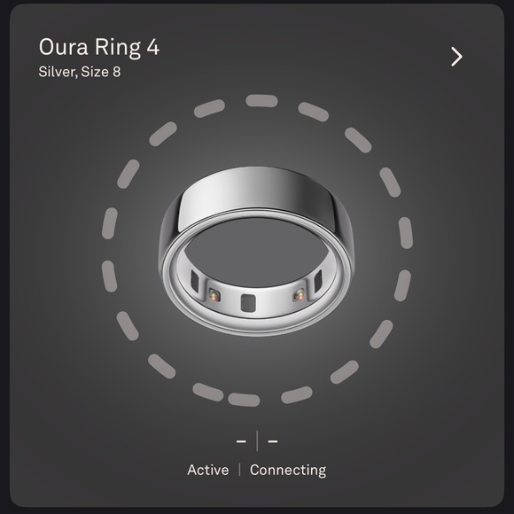 Oura Ring- Size 8 in silver